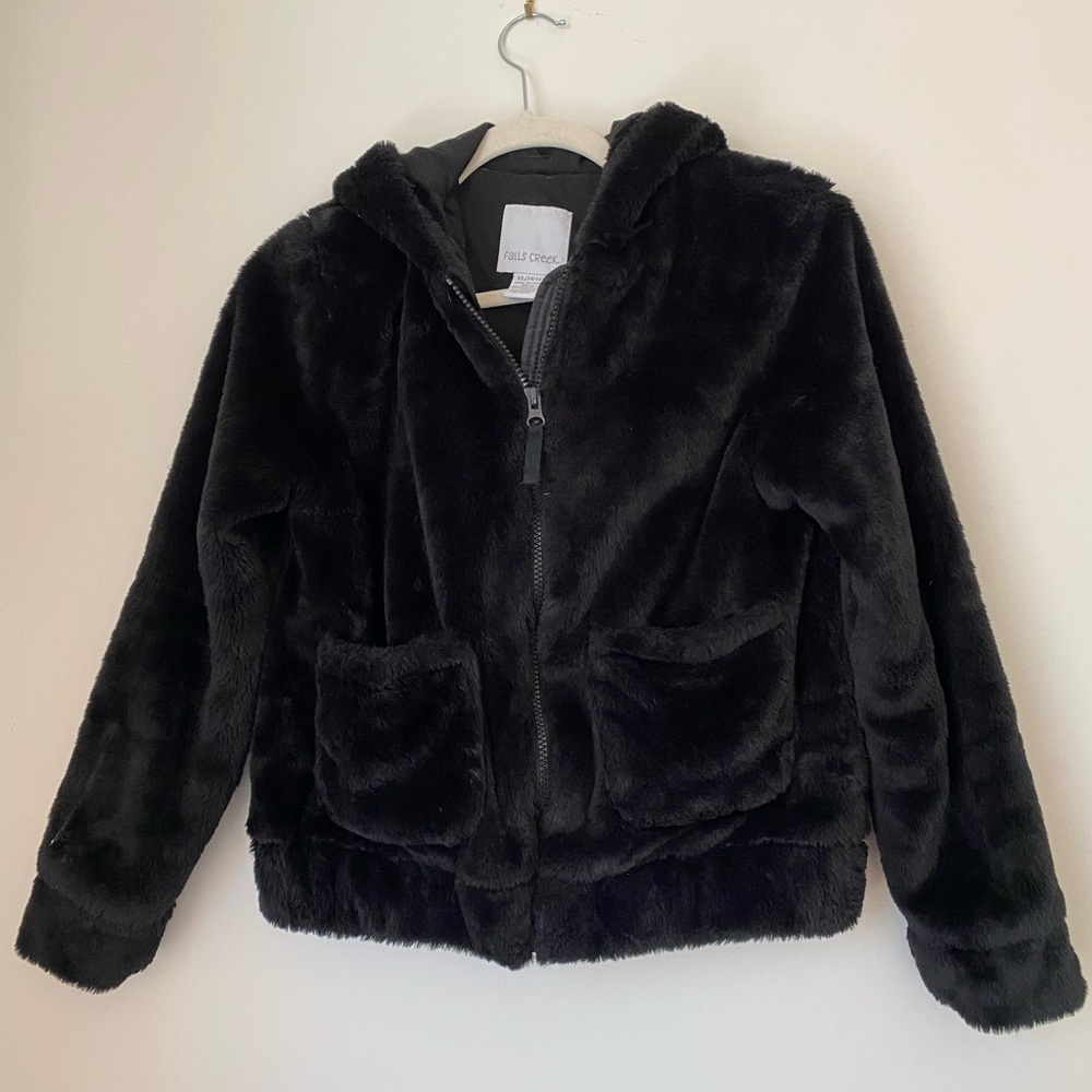 Falls Creek XL 14/16 Teddy Bear faux fur jacket